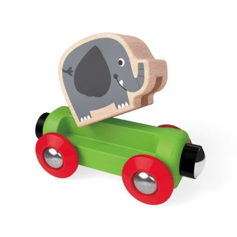 Jucarie din lemn - Tren calatorie in Jungla - poza 4