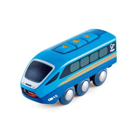 Jucarie din lemn - Tren cu telecomanda (aplicatie Bluetooth) - poza 3