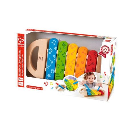 Jucarie din lemn - Xylofon curcubeu - poza 2