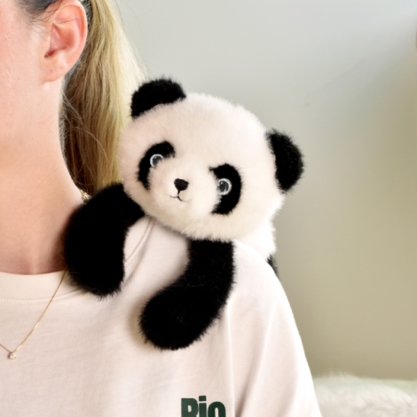 Jucarie din plus pentru relaxare si antistres - Urs Panda - magnetic, 30 cm - poza 2