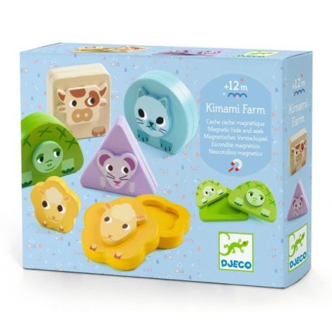 Jucarie educativa bebe Kimami Farm, Djeco - poza 1