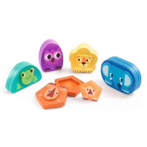 Jucarie educativa bebe Kimami Wild, Djeco - poza 5