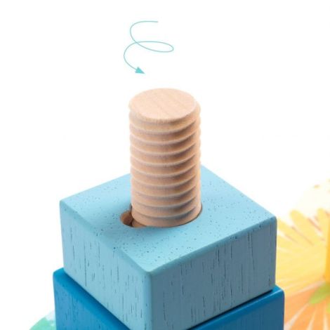 Jucarie educativa bebe MultiStack, Djeco - poza 2
