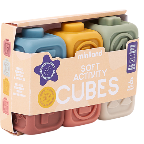 Jucarie educativa cuburi moi pentru toddleri, Activities - poza 1