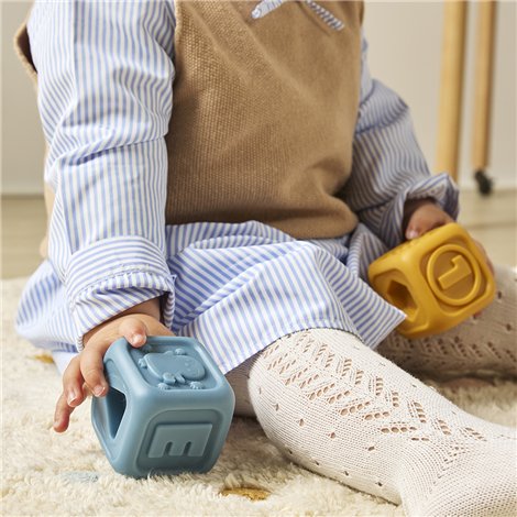 Jucarie educativa cuburi moi pentru toddleri, Activities - poza 4