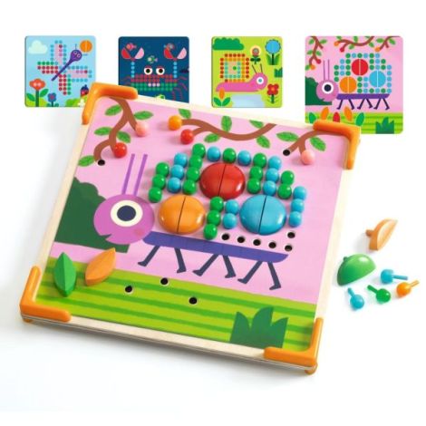 Jucarie educativa Mozaic mini animo, Djeco - poza 2
