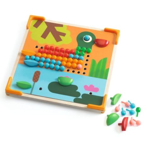 Jucarie educativa Mozaic mini animo, Djeco - poza 4