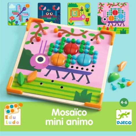 Jucarie educativa Mozaic mini animo, Djeco - poza 5