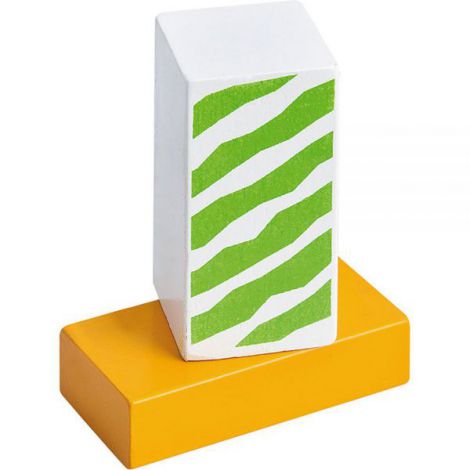 Jucarie Eichhorn Cuburi in galetusa Wooden Blocks 50 piese - poza 2