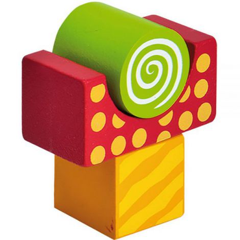 Jucarie Eichhorn Cuburi in galetusa Wooden Blocks 50 piese - poza 4