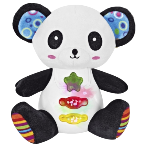 Jucarie interactiva bebe cu sunete si lumini 15 cm - Panda
