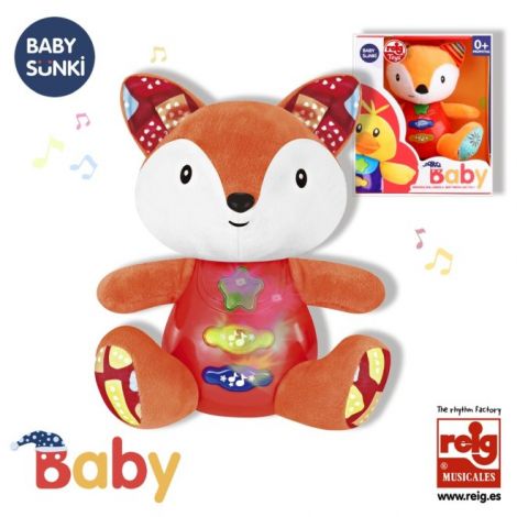 Jucarie interactiva bebe cu sunete si lumini 15 cm - Vulpe - poza 2