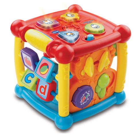 Jucarie interactiva bebelusi vtech cubul magic 150512 - poza 1