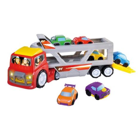 Jucarie interactiva - camion cu platforma auto - poza 4
