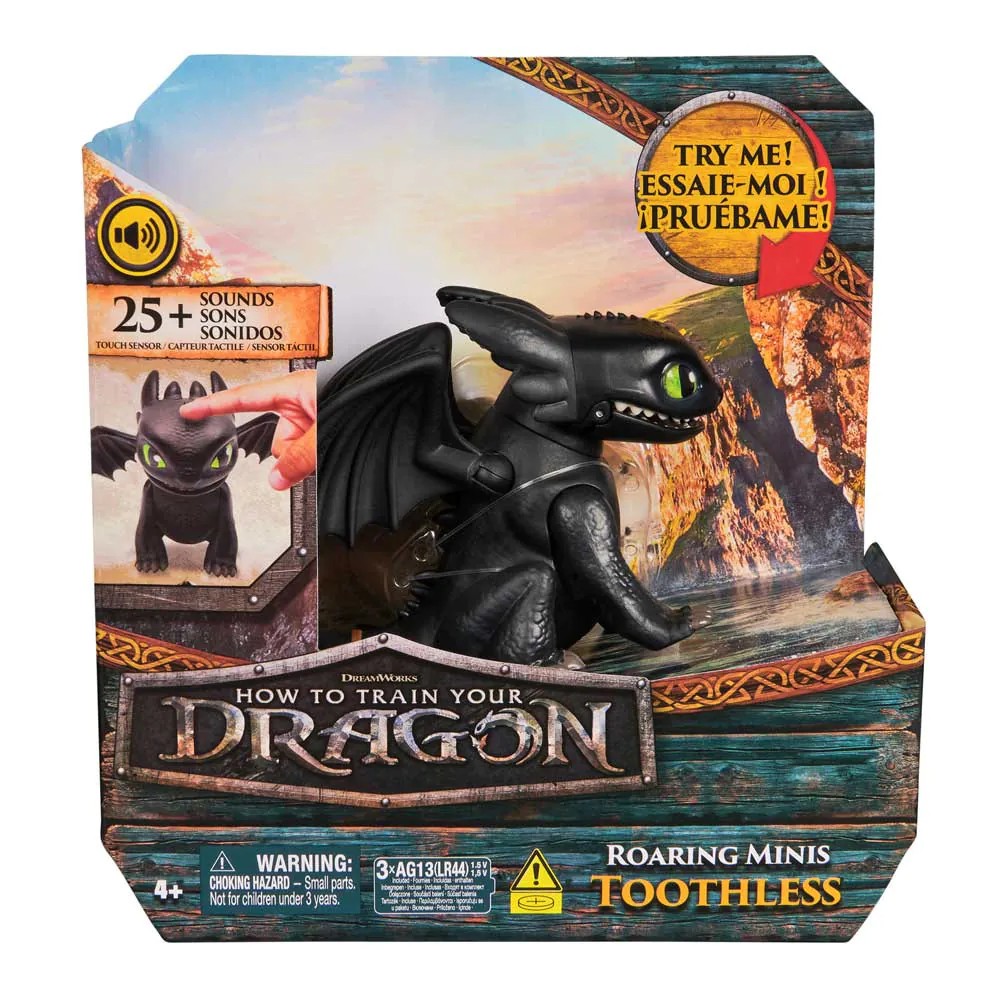 Jucarie interactiva cu 25 sunete Roaring Minis How to Train Your Dragon 7 cm, diverse modele - poza 2