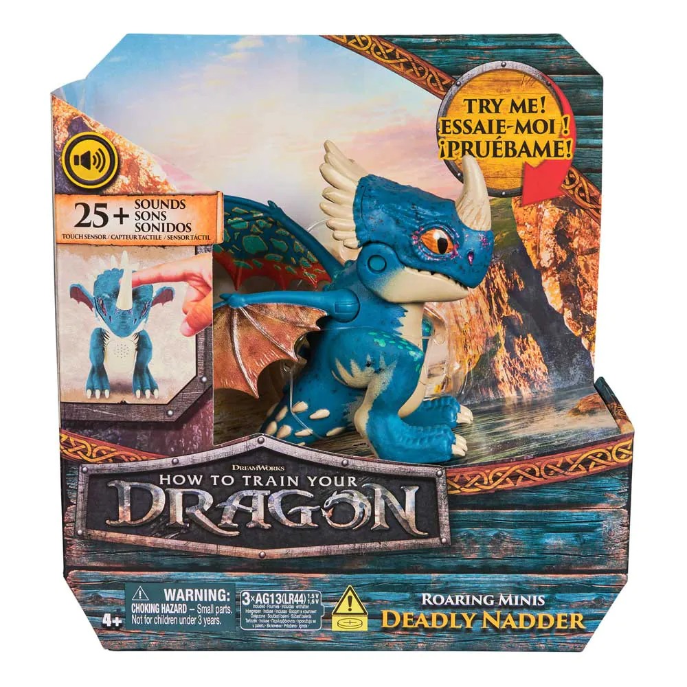 Jucarie interactiva cu 25 sunete Roaring Minis How to Train Your Dragon 7 cm, diverse modele - poza 4