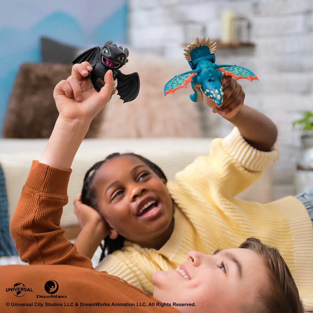 Jucarie interactiva cu 25 sunete Roaring Minis How to Train Your Dragon 7 cm, diverse modele - poza 5