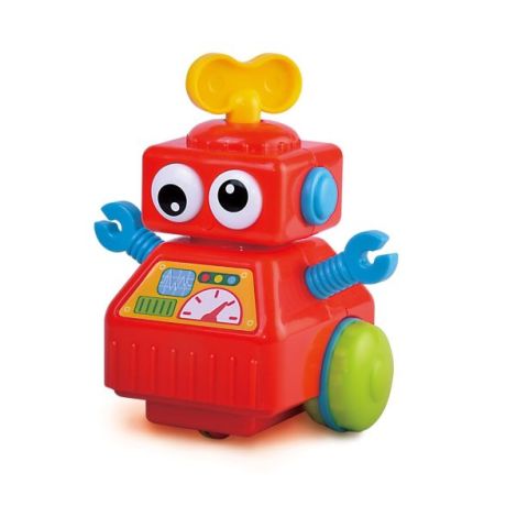 Jucarie interactiva - robotel cu cheita (rosu) - poza 2