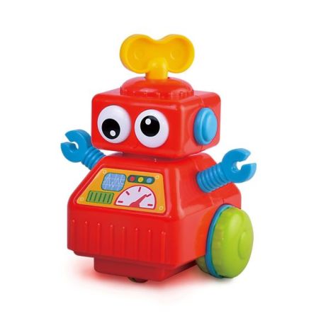 Jucarie interactiva - robotel cu cheita (rosu) - poza 4