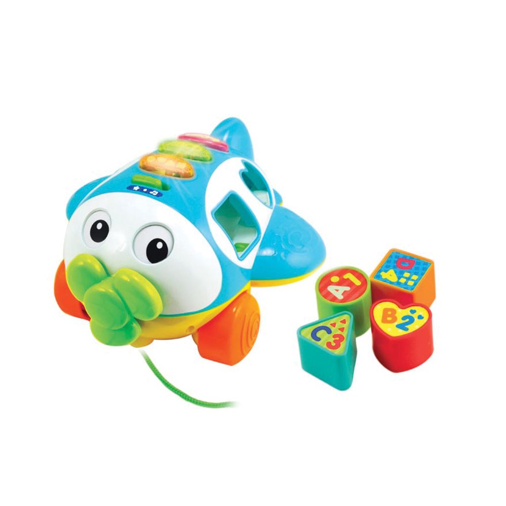 Jucarie interactiva Winfun avion cu forme de sortare - poza 1