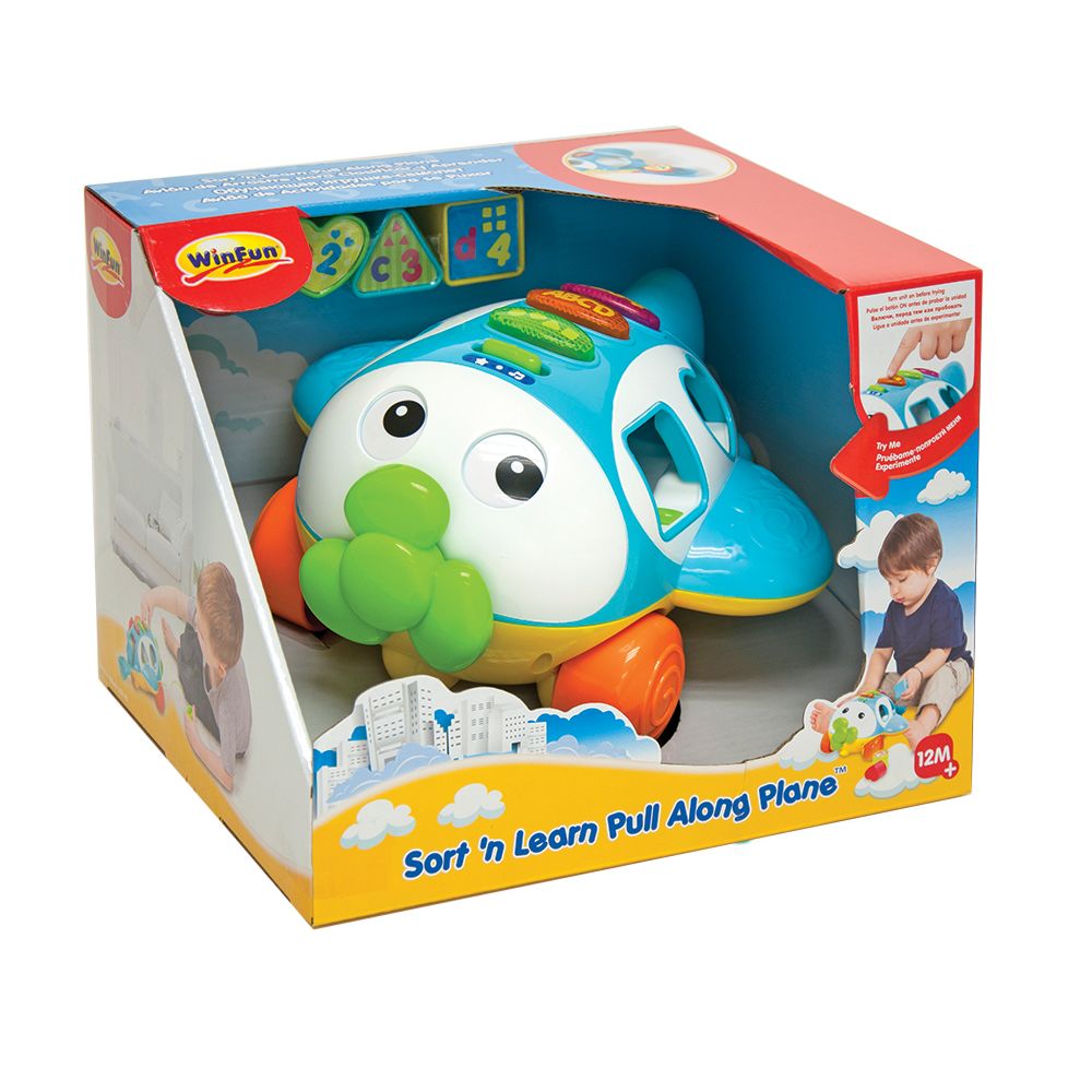 Jucarie interactiva Winfun avion cu forme de sortare - poza 2