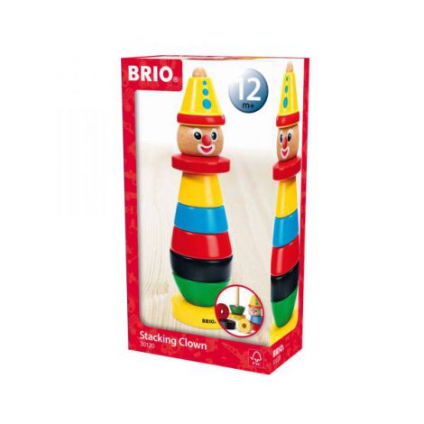 Jucarie lemn de stivuit clovn 30120 Brio - poza 1