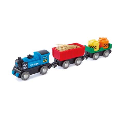Jucarie - Locomotiva si vagoane cu baterii - poza 1