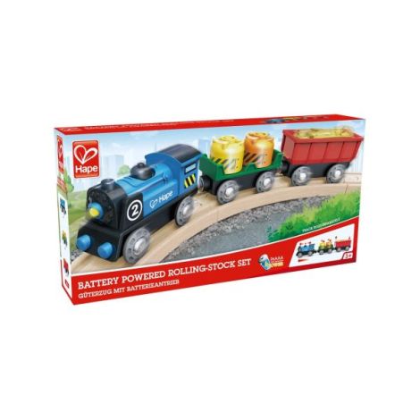 Jucarie - Locomotiva si vagoane cu baterii - poza 2