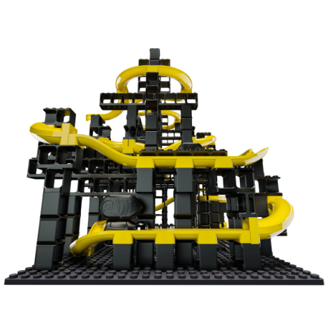 Jucarie Marble Run Pi set XL Hubelino (246 piese) - poza 3