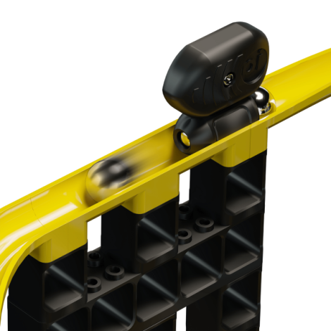 Jucarie Marble Run Pi tunuri magnetice Hubelino (70 piese) - poza 1
