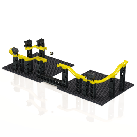 Jucarie Marble Run Pi tunuri magnetice Hubelino (70 piese) - poza 5