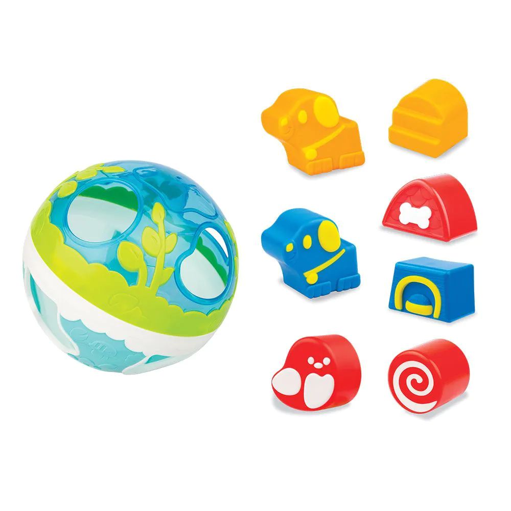 Jucarie minge cu forme sortare pentru bebelusi Winfun - poza 1