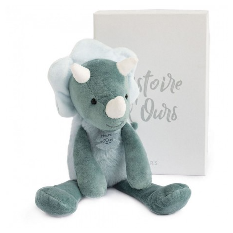Jucarie moale din plus - Dinozaur, 30 cm, verde - poza 1