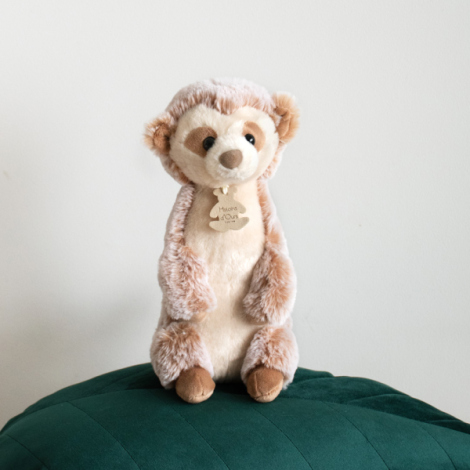 Jucarie moale din plus - Suricata, 25 cm, bej - poza 2