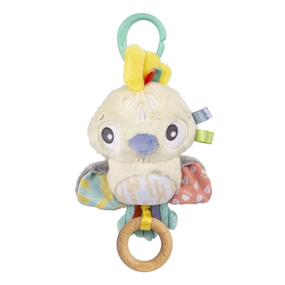 Jucarie moale pentru bebelusi PlayGro Fauna Friends Papagal - poza 1