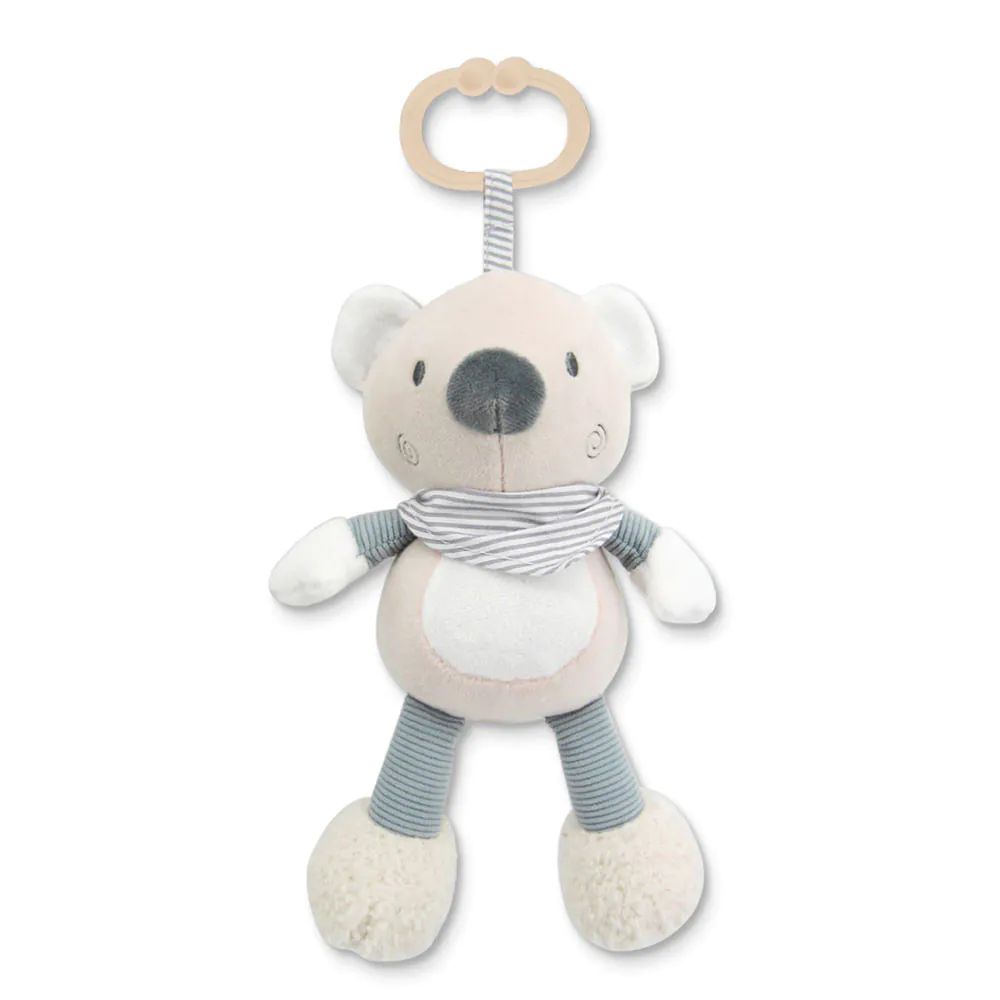 Jucarie muzicala de plus Lorelli Natural Bear Beige - poza 1