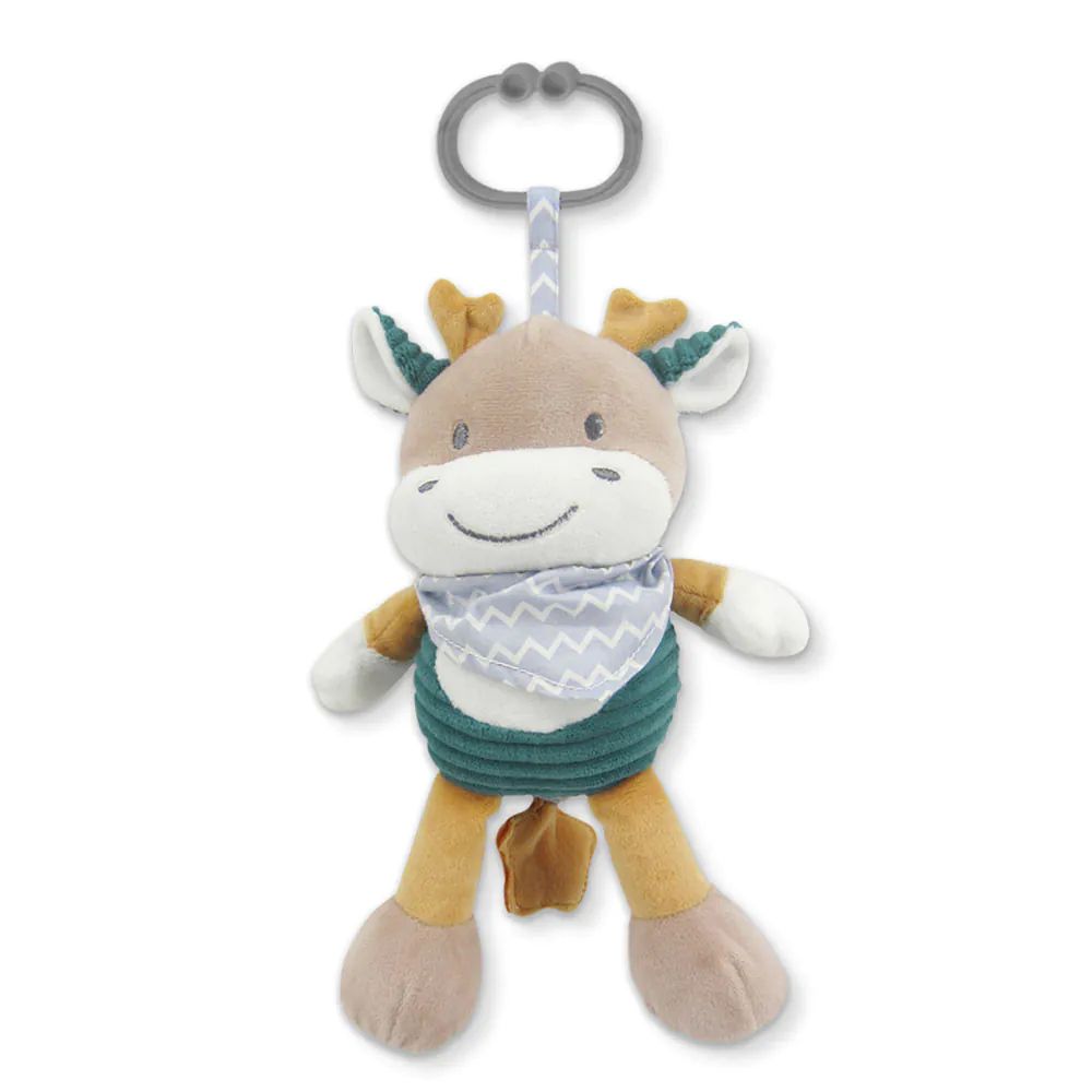 Jucarie muzicala de plus Lorelli Natural Deer Blue - poza 1