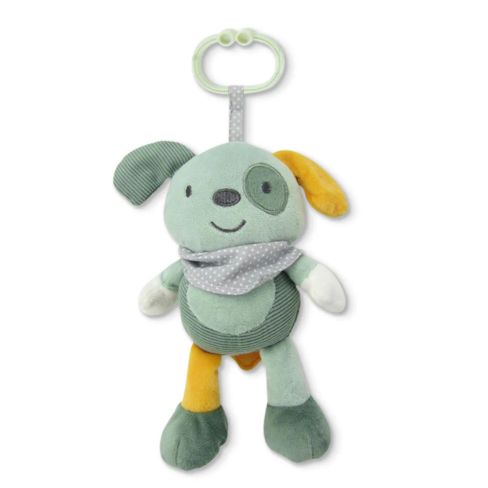 Jucarie muzicala de plus Lorelli Natural Dog Green - poza 1