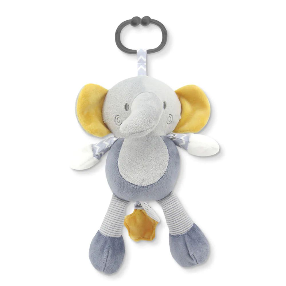 Jucarie muzicala de plus Lorelli Natural Elephant Grey - poza 1