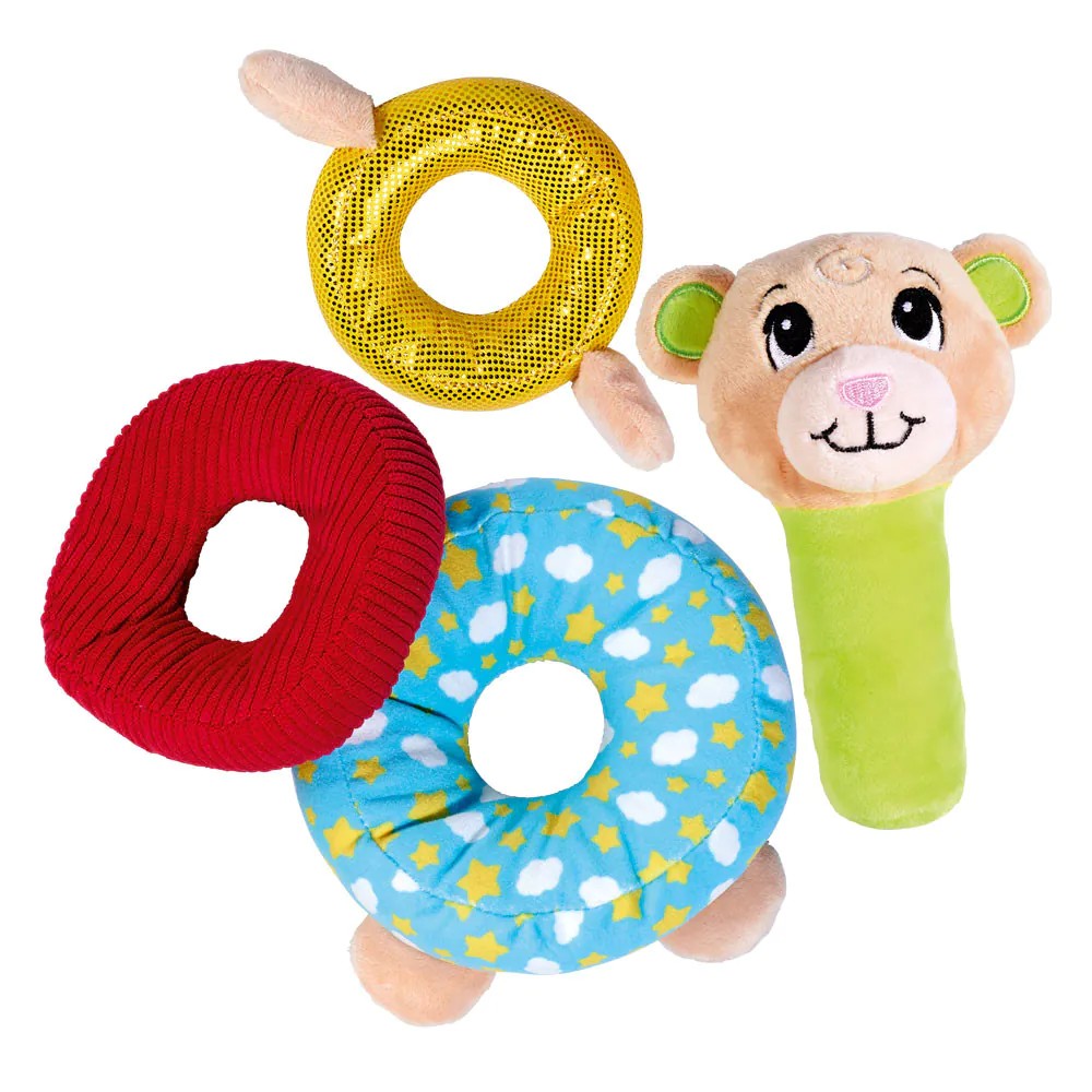 Jucarie pentru bebelusi cu inele din plus Abc Baby Ursulet - poza 2