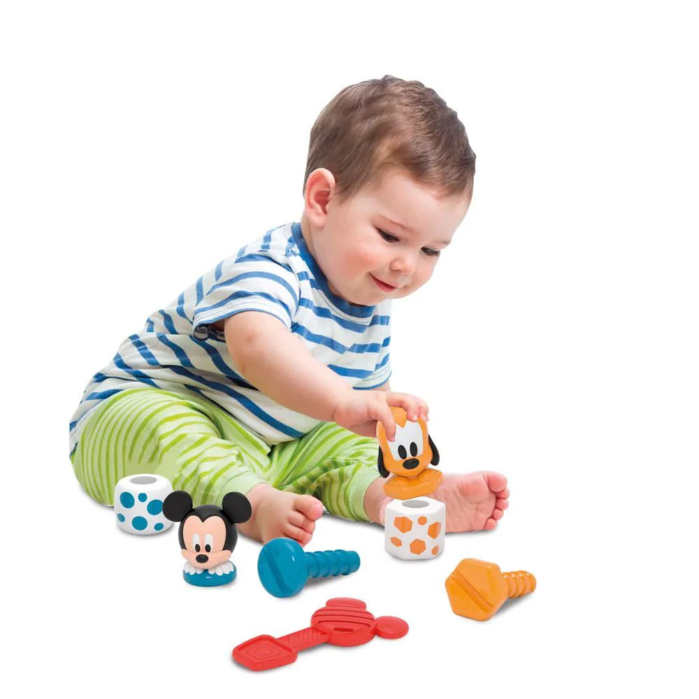 Jucarie pentru bebelusi Disney Mickey si Pluto Build and Play - poza 3