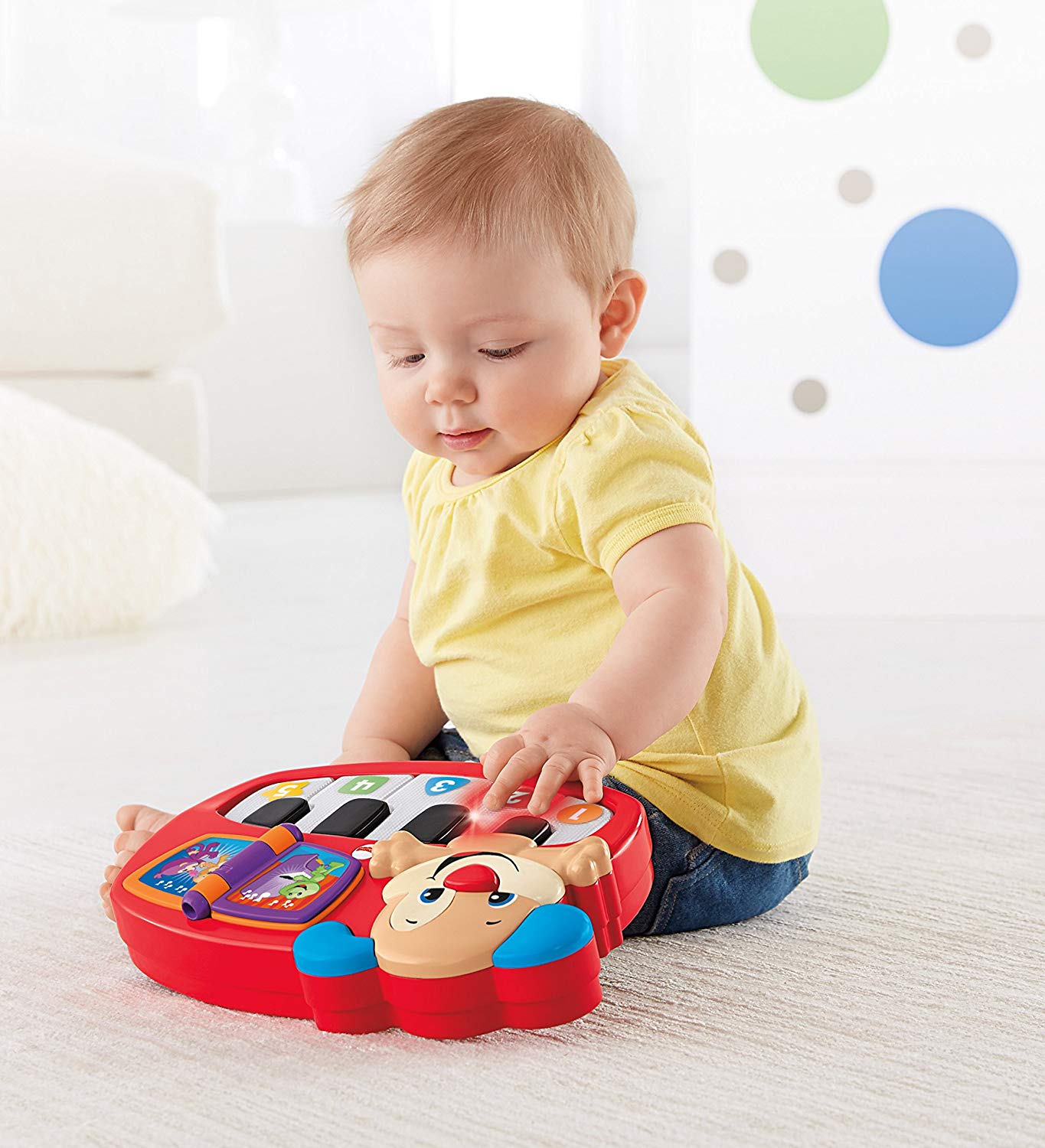 Jucarie pentru bebelusi Fisher Price Laugh and Leran pianul catelusului - poza 5