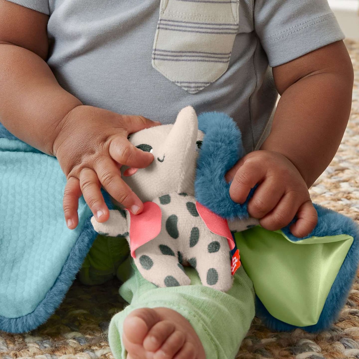 Jucarie pentru carucior Fisher Price Planet Friends Elefant - poza 4
