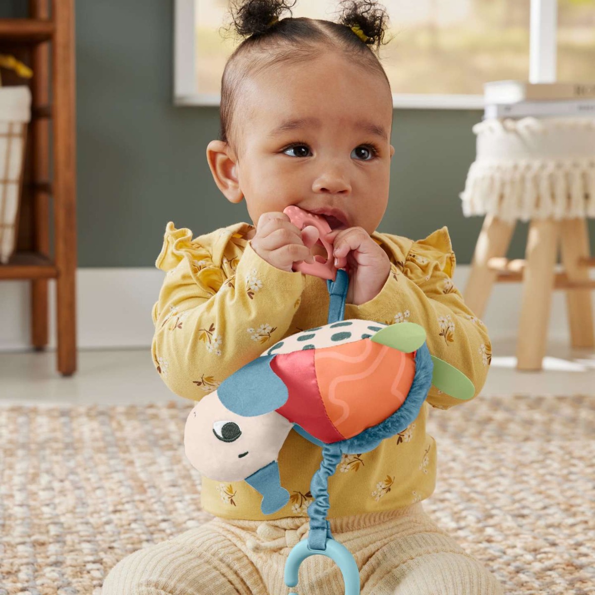 Jucarie pentru carucior Fisher Price Planet Friends Rocking Turtle - poza 4
