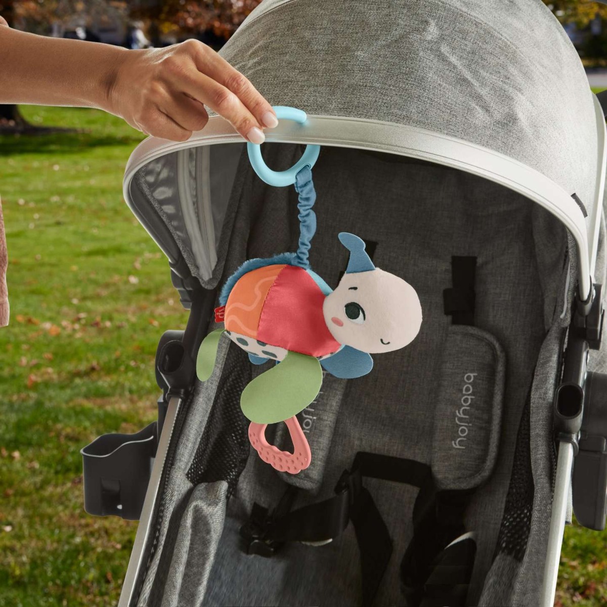 Jucarie pentru carucior Fisher Price Planet Friends Rocking Turtle - poza 5