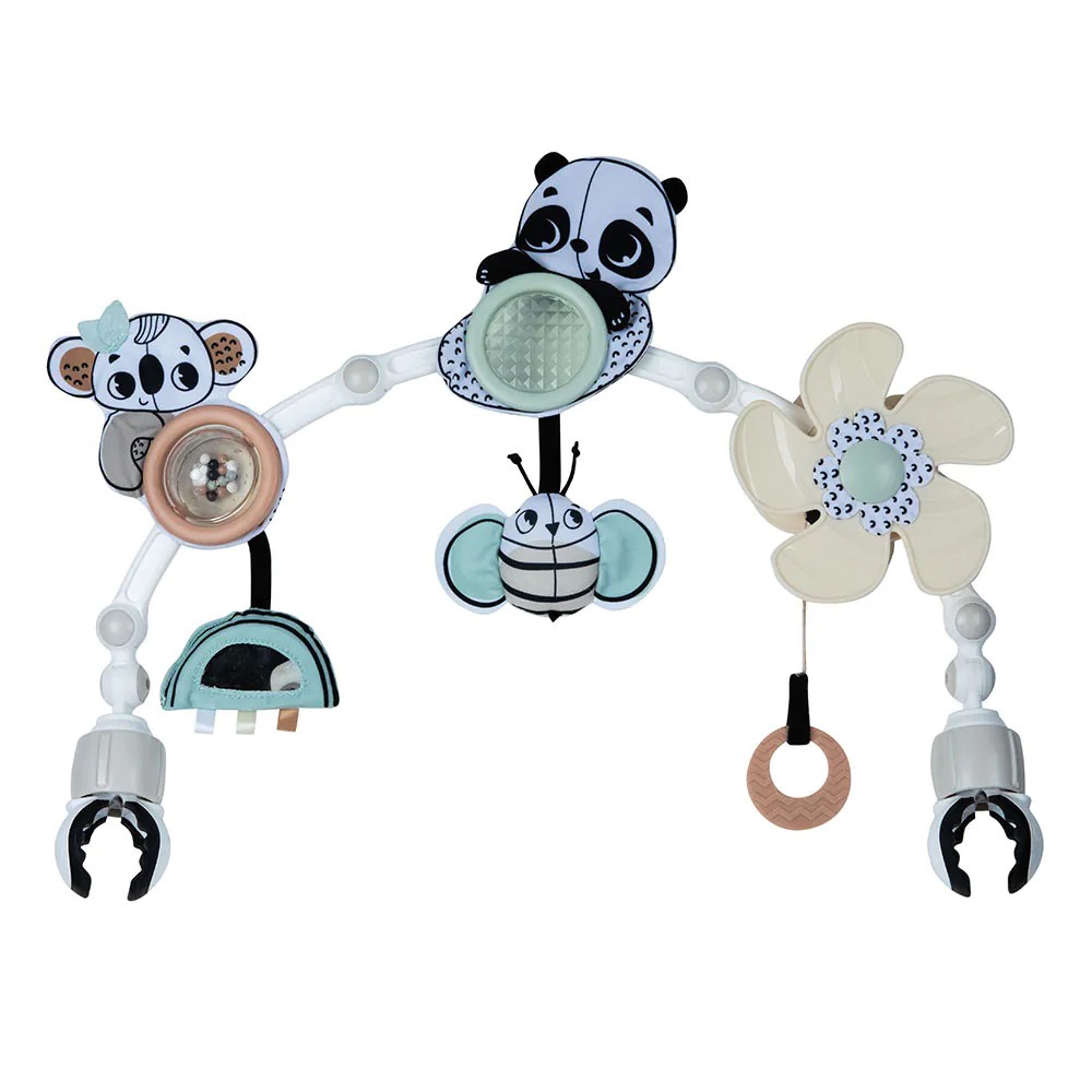 Jucarie pentru carucior Tiny Stroll Black White Decor - poza 1