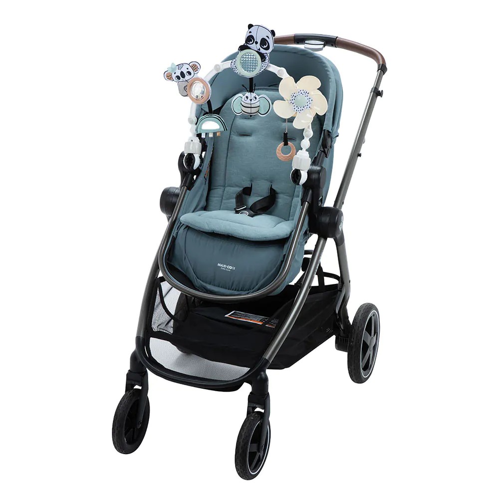Jucarie pentru carucior Tiny Stroll Black White Decor - poza 2