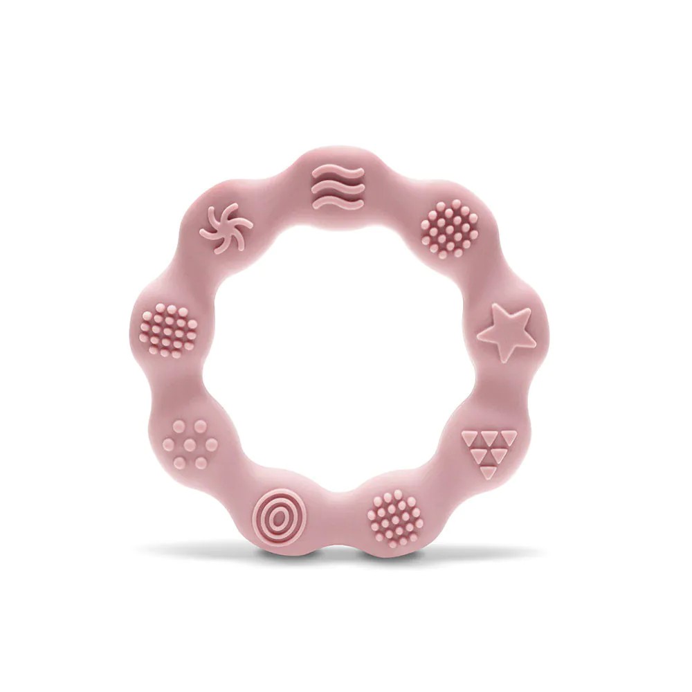 Jucarie pentru dentitie bebelusi Lorelli Baby Care Inel Deep Pink - poza 2