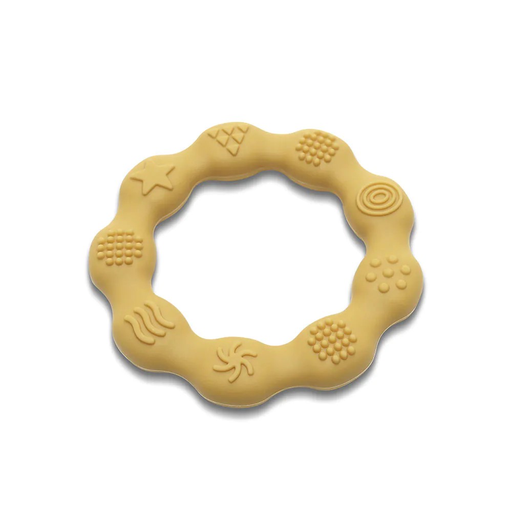 Jucarie pentru dentitie bebelusi Lorelli Baby Care Inel Yellow - poza 1