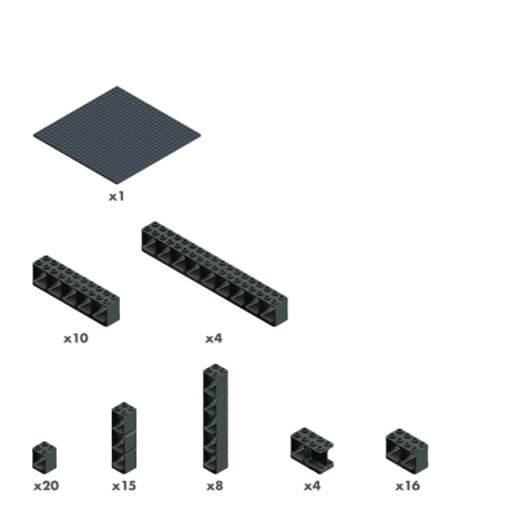 Jucarie Piese de constructie Set M Hubelino (78 piese) - poza 2